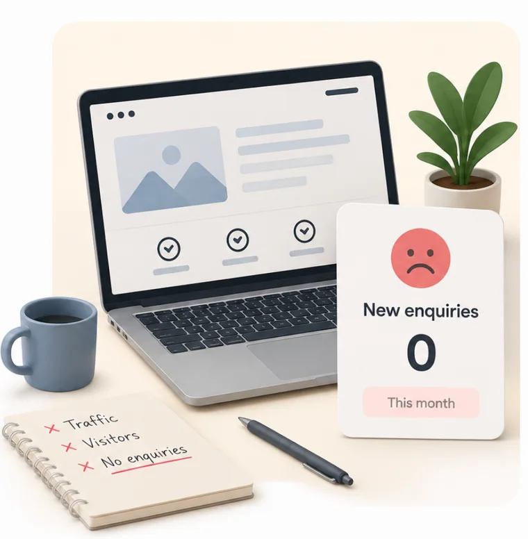 Websites that don't generate enquiries